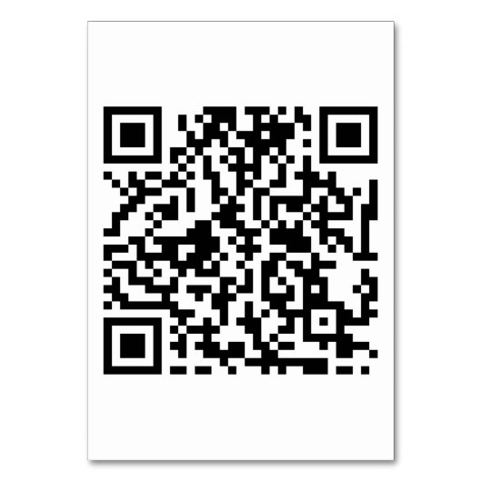 Tafelkaart 3,5 x 5 inch met DJ-QR-code Kaart (Achterkant)