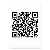Tafelkaart 3,5 x 5 inch met DJ-QR-code Kaart (Voorkant)