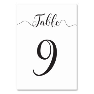 Tafelkaart Huwelijk Tafel Nummer 9 Kaart