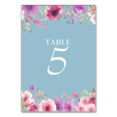 Tafelkaart met waterverf landtuinrozen kaart (Voorkant)