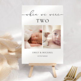 Tafelkaart 'Onze leeftijd op onze trouwdatum' Kaart