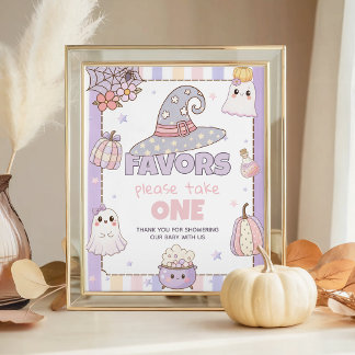 Tafelkaart voor cadeautjes Pastel Ghost 8x10 Reclamebord Met Voetstuk