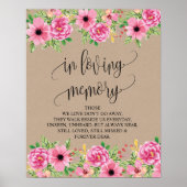 Tafelkaart voor de herdenking van de bruiloft 'In  Poster (Voorkant)