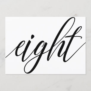 Tafelkaarten voor de bruiloft - Luxe typografie - Kaart