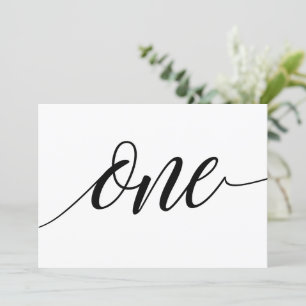 Tafelkaarten voor de bruiloft - Luxe typografie - Kaart