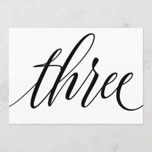 Tafelkaarten voor de bruiloft - Luxe typografie - Kaart