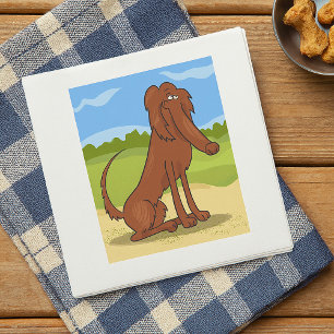 Tafelkleden met tekening van Ierse Setter Servet