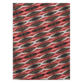 Tafelkleed Abstract Zwart Rood Wit (Voorkant)