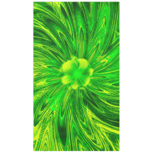 Tafelkleed Abstracte lijnen Groene bloem