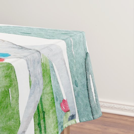 Tafelkleed Boho Llama Bohemian Cactussen woestijnb (Voorbeeld)