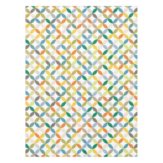 Tafelkleed herhalen cirkel gekleurde kwarten (Voorkant)