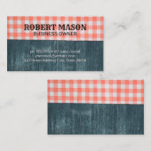 Tafelkleed | Houtstructuur Visitekaartje (Voorkant / Achterkant)