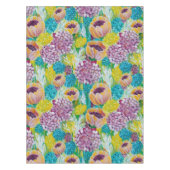 Tafelkleed met bloemmotief van Hydrangea en Papave (Voorkant)