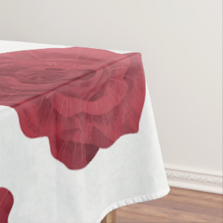 Tafelkleed met rozen bloemmotief
