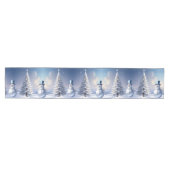 Tafelkleed met sneeuwman en blauwe hoed voor kerst (Horizontaal)