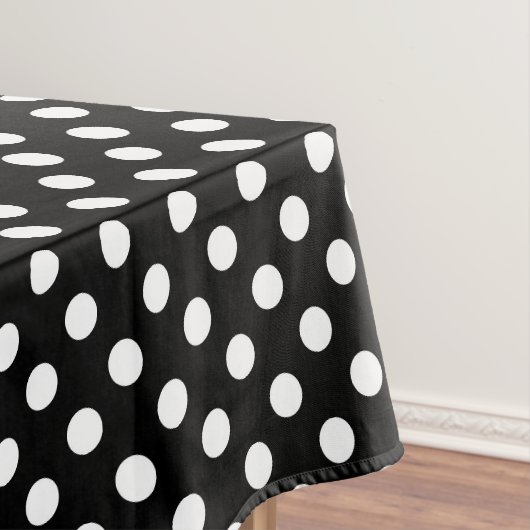 Tafelkleed met witte stippen (Voorbeeld)