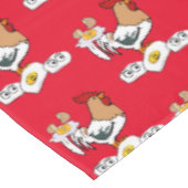 Tafelkleed Rode Kip Eieren (Gekanteld)