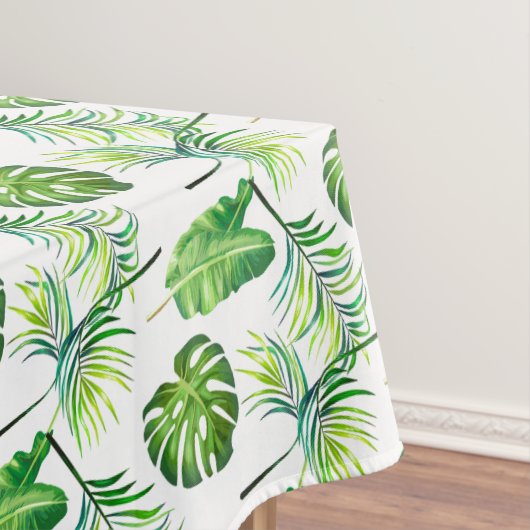 Tafelkleed-tropische bladeren tafelkleed (Voorbeeld)