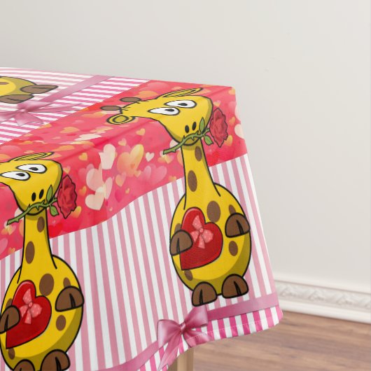 Tafelkleed Valentijnsdag Giraffe (Voorbeeld)