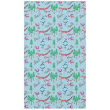 tafelkleed van boswezens