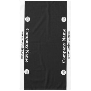 Tafelkleed voor beurs met aangepast logo voor zake
