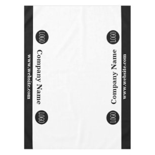 Tafelkleed voor beurs met aangepast logo zakelijk