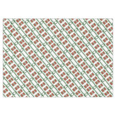 Tafelkleed, Vrolijk Kerstmis Groen Bogen Rood Tafelkleed (Voorkant (Horizontaal))