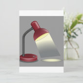 Tafellampuitnodigingen Kaart (Staand voorkant)
