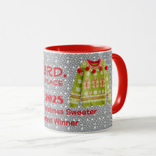 Tafellaptrullen Kerstmuts 3e plaats wedstrijd winn Mok