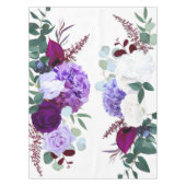 Tafellavendel Hibiscus op wit Tafelkleed (Voorkant)