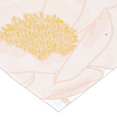 Tafelloper Witte Bloemen op Wit (Hoek)