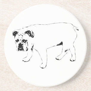 Tafelmaatje, Bulldog Coaster Zandsteen Onderzetter