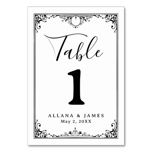 tafelnummer (Achterkant)