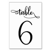 Tafelnummer 3.5x5 trouwbord | Tabel 6 (Achterkant)