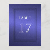 Tafelnummer Blauw Shimmer (Voorkant)
