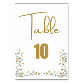 Tafelnummer bruiloft Kaart