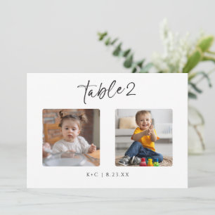 Tafelnummer Foto's Huwelijk Modern Leuk op Leeftij