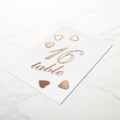 Tafelnummer Gold geperste harten Folie (Gedraaid)