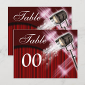 Tafelnummer Hollywood thema bruiloft (Voorkant / Achterkant)