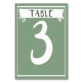 Tafelnummer Kaart - 3 (Achterkant)