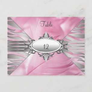 Tafelnummer Kaarten Pink Sweet 16