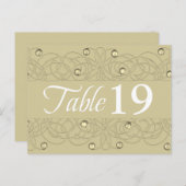 Tafelnummer Lace en Pearl Gold (Voorkant / Achterkant)