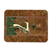 Tafelnummer Lady middeleeuwse renaissance bruiloft Magneet (Horizontaal)