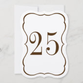 Tafelnummer met schelpvormig rand (Voorkant)