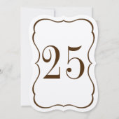 Tafelnummer met schelpvormig rand (Achterkant)