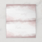 Tafelnummer met waterverf in blozende roze kleur z (Buitenkant ongevouwen)