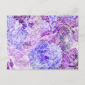 Tafelnummer Paarse Floral Damask (Achterkant)