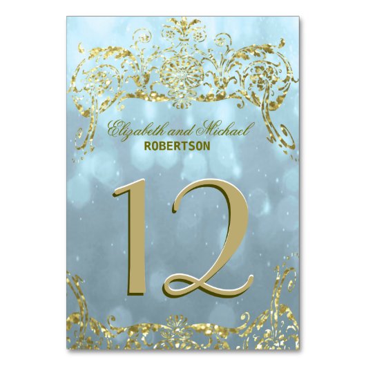 tafelnummer | Princess Blue (Voorkant)