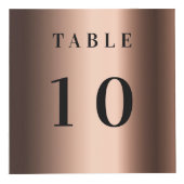 Tafelnummer QR-code menu bronzen bedrijfslogo Kubus (Voorkant)