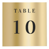 Tafelnummer QR code menu gold business logo Kubus (Voorkant)